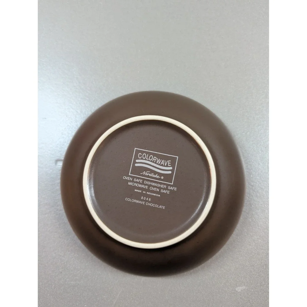 Noritake Colorwave‎ Small Bowls Set of 2 Chocolate 8046 Suede 8049 Stoneware Br